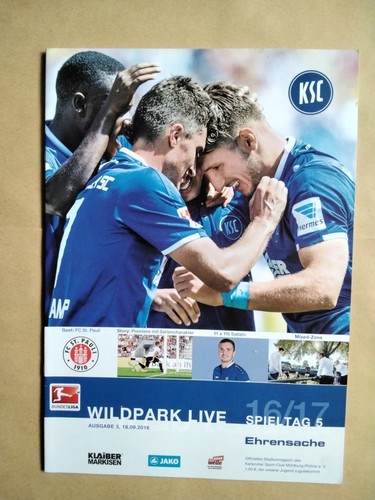 Programm bundesliga 17 - 2.bundesliga, 16/17