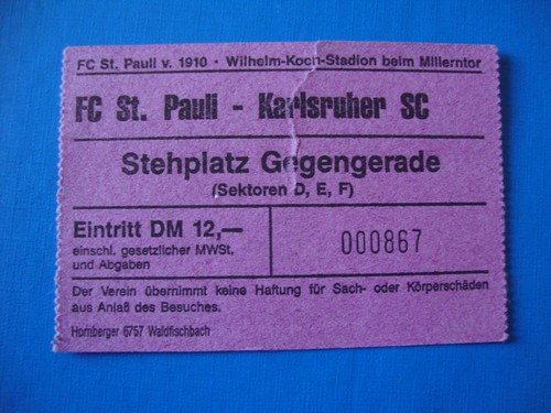 Ticket pauli ksc - st.,