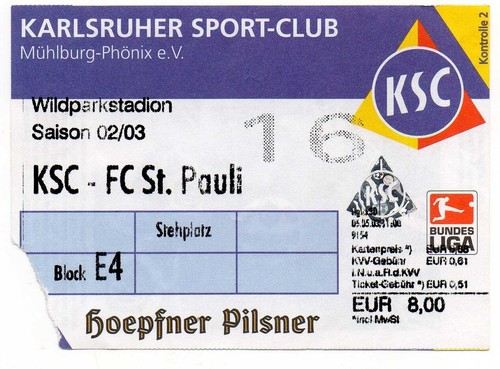 Ticket karlsruher sc - sc,