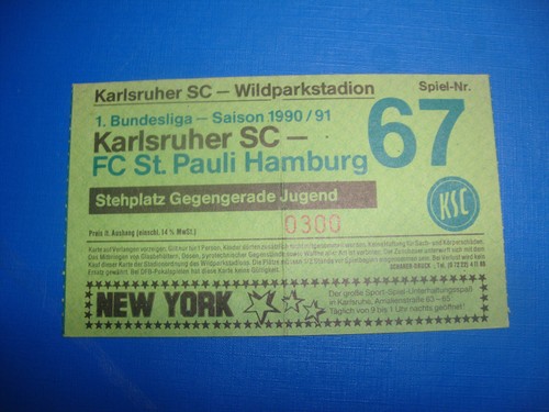 Ticket karlsruher sc - ticket, ksc