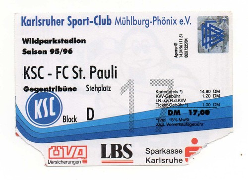 Ticket karlsruher fc - sc,
