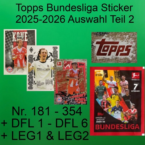 Topps bundesliga sticker 26 - sticker, 25/26